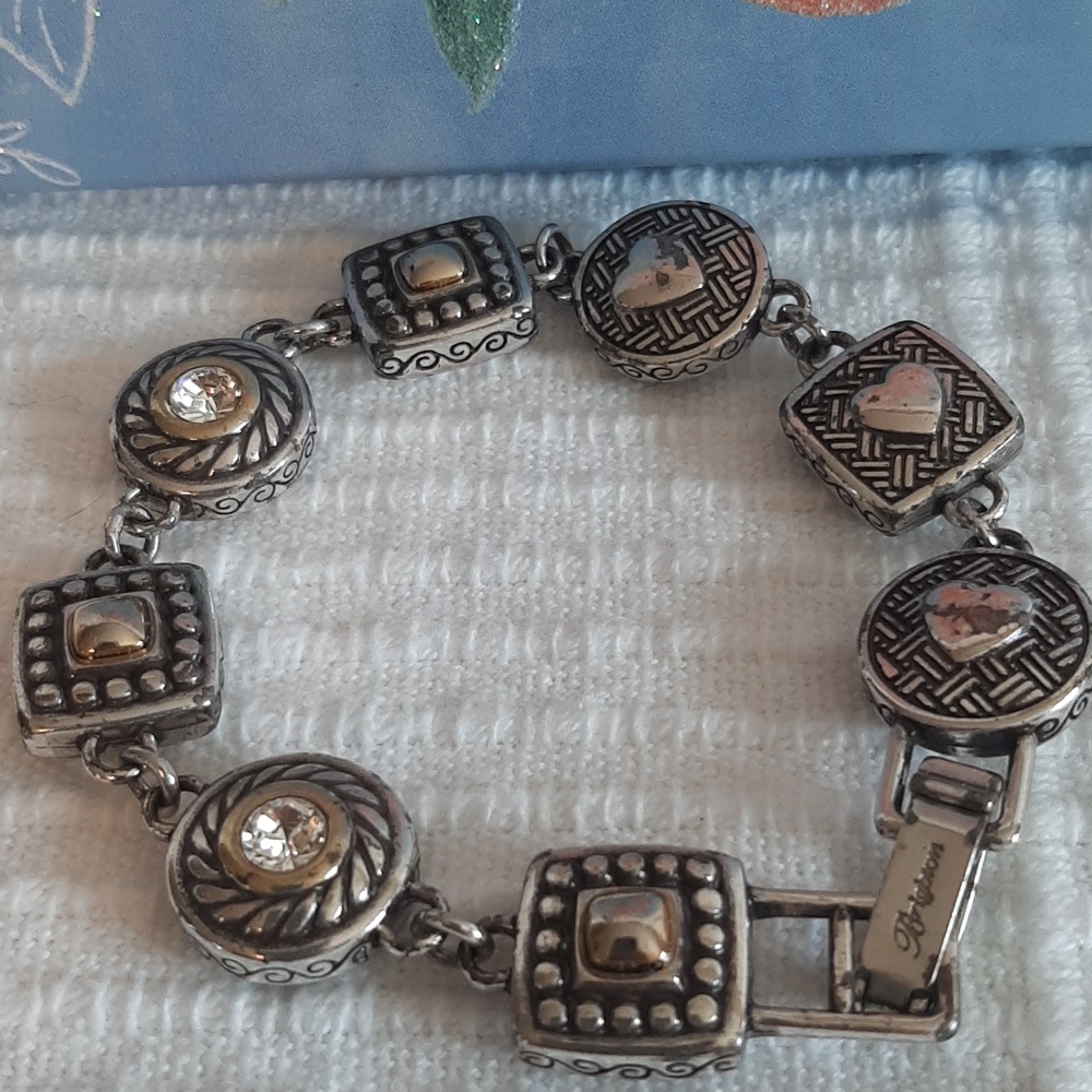 Brighton Heiress Style 2 Tone Reversible Bracelet And Gift Box